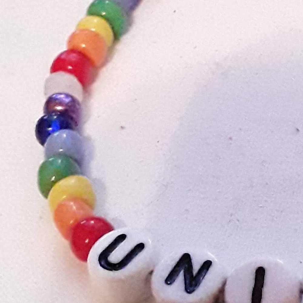 Unity Rainbow Bracelet Handmade - Picture 4 of 7